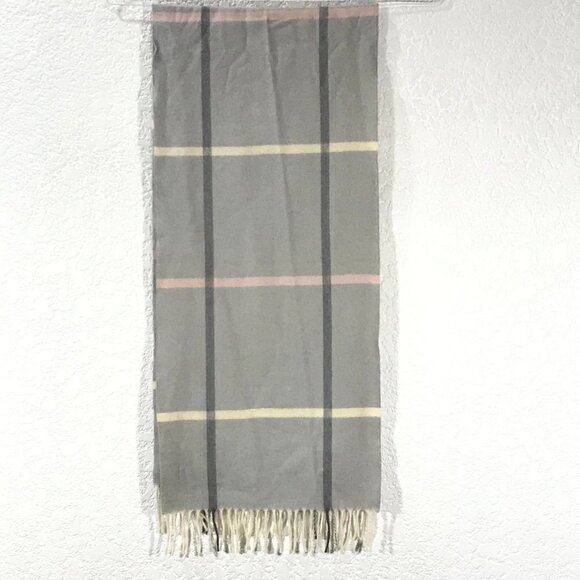 Plaid Wool Scarf